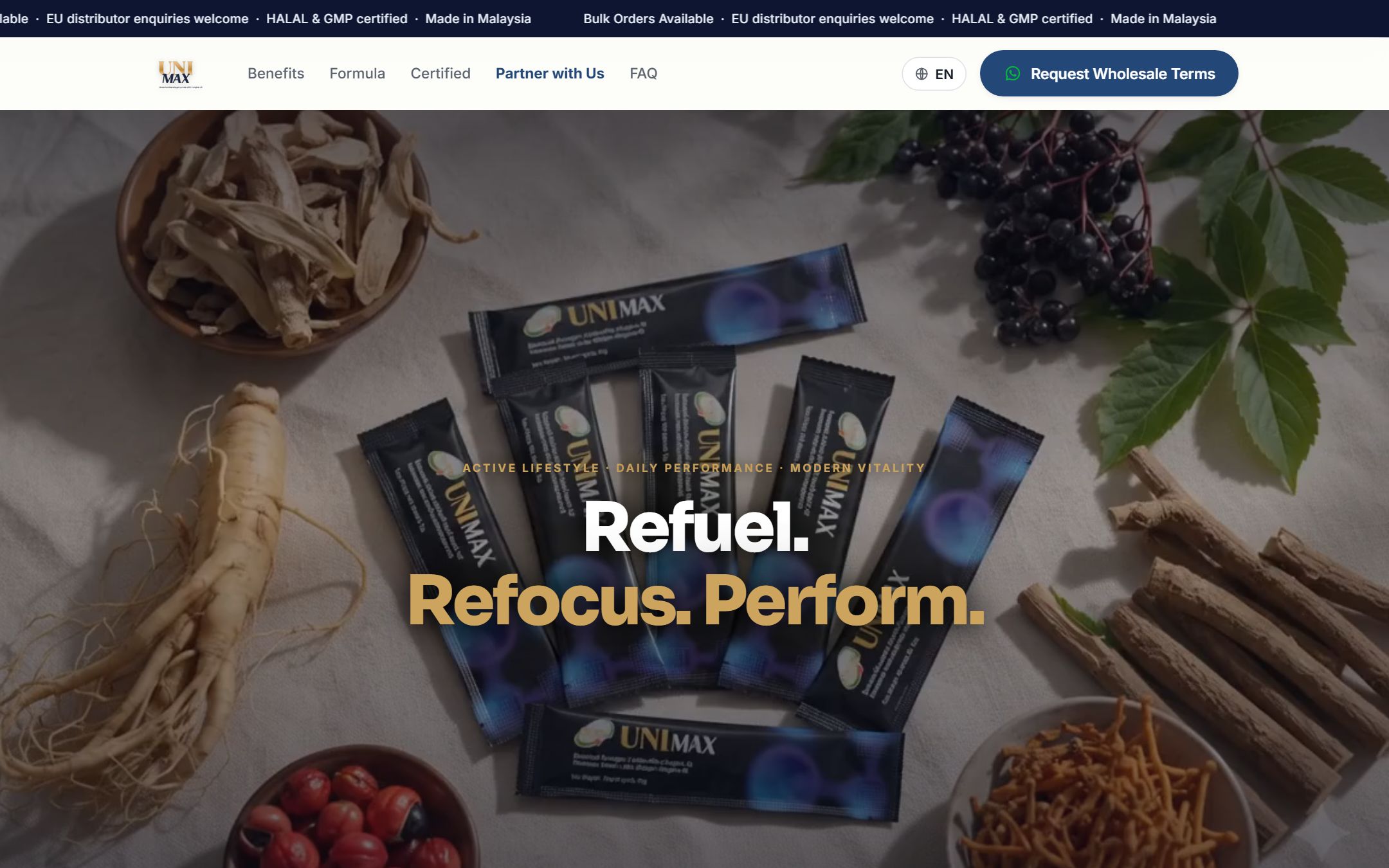 UniMax website